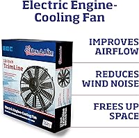 Vista 3 de Flex-a-lite 112 ventilador eléctrico Trimline de 12 pulgadas (reversible)