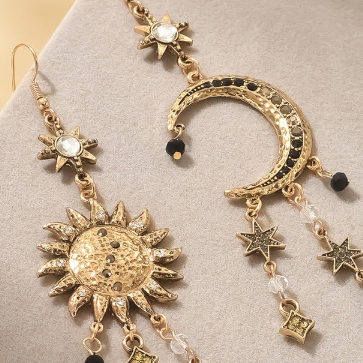 Star Earrings Gold Moon Sun Dangle Earrings for Women Celestial Witchy Earring Renaissance Star Moon Jewelry Trendy Jewelry Gifts - Image 5