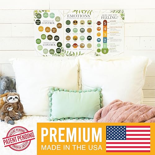 Miniatura 4 de Hadley Designs - Tabla de Sentimientos para Niños de 4-8 años - Tabla de Emociones para Niños Pequeños de 3-5 años, Carteles de Sentimientos para