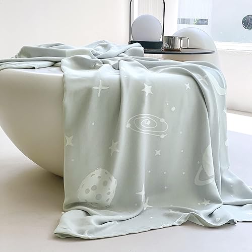 Miniatura 124 de AmyHomie Manta refrescante para niños, manta de verano suave y cómoda para personas que duermen con calor, niñas y niños (1 a 12 años), nube rosa