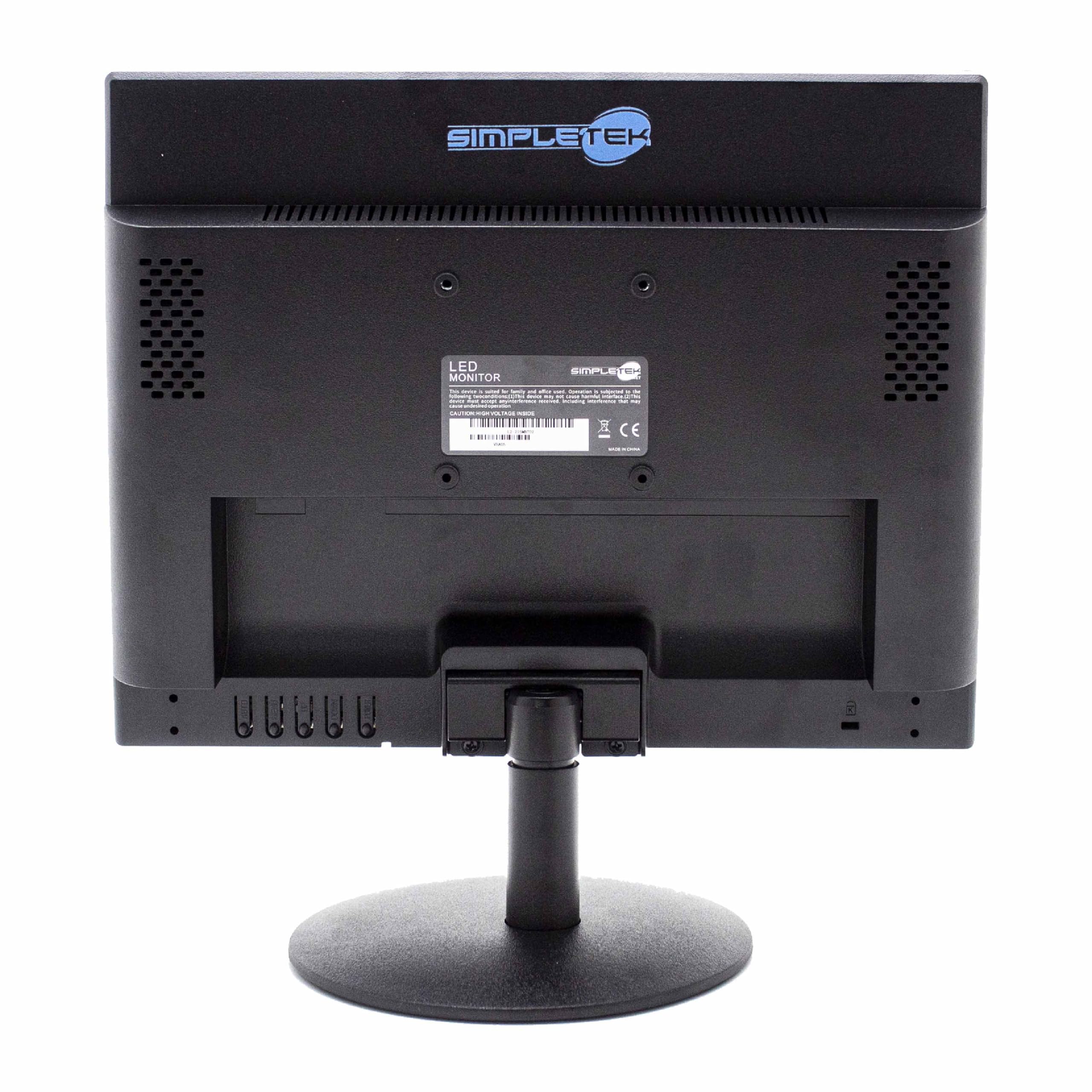 SIMPLETEK - Kapazitiver Touchscreen Monitor 15 Zoll quadratisch 4:3 5:4 | HDMI, VGA | Integrierte Lautsprecher | VESA (75x75 mm)
