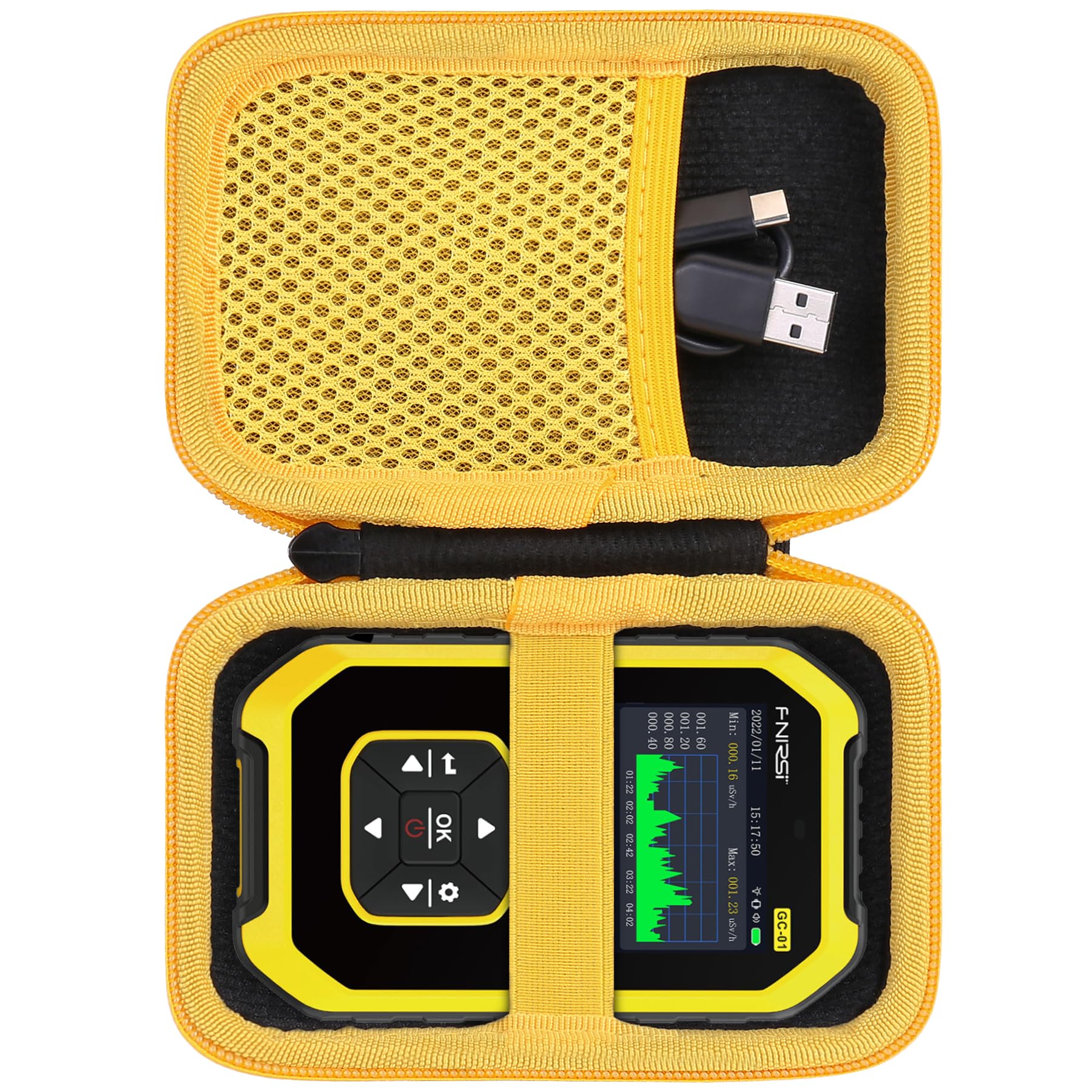 khanka for Fujifilm FinePix XP140/XP130/XP120/XP90 Waterproof Digital Camera Carrying Case(Yellow)