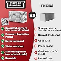 Vista 2 de Protectores de Tarjetas para Cartas Coleccionables, Suministros de Envío, Paquete de 110 Fundas de Tarjetas Graduadas de 4'' x 6'' para Insertos