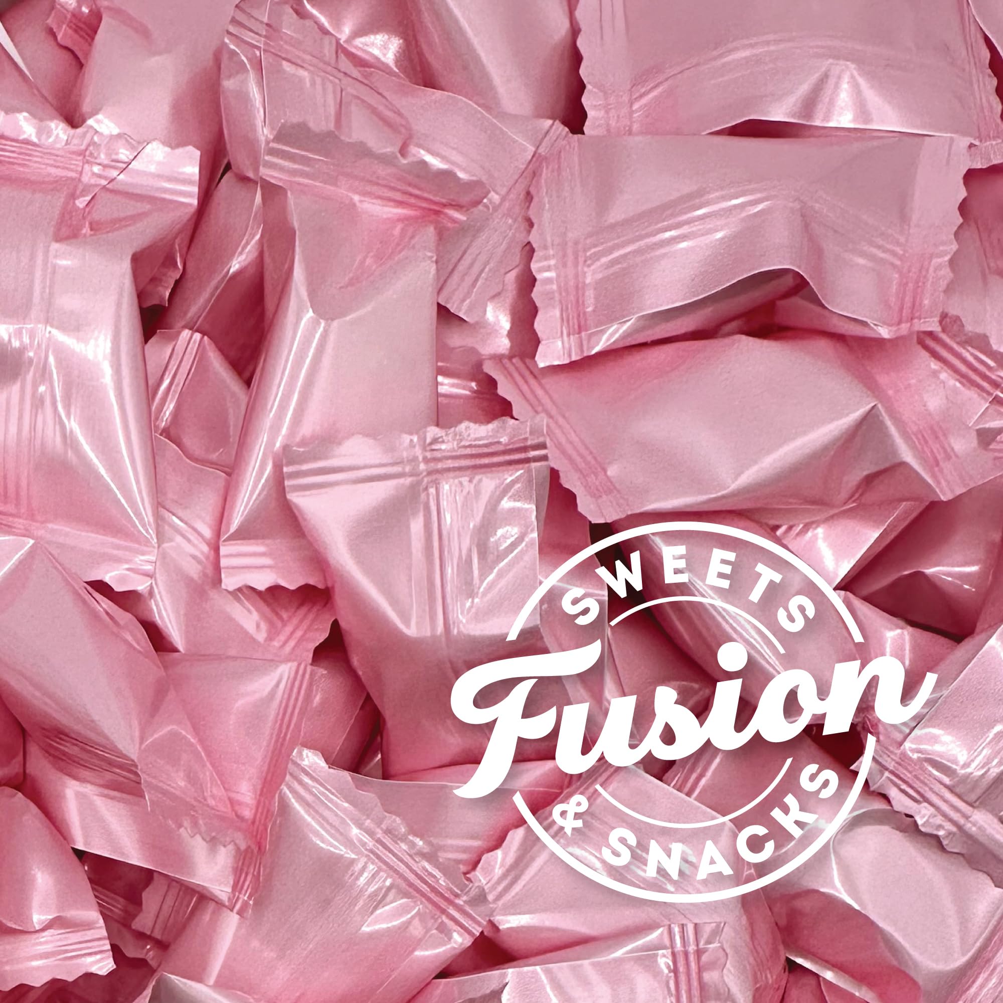 Pink Buttermints, 100 unidades, envueltos individualmente, dulces para baby shower | Sabor clásico a menta mantecosa, ideal para revelaciones de género, bolsas de golosinas y fiestas de bienvenida para bebés
