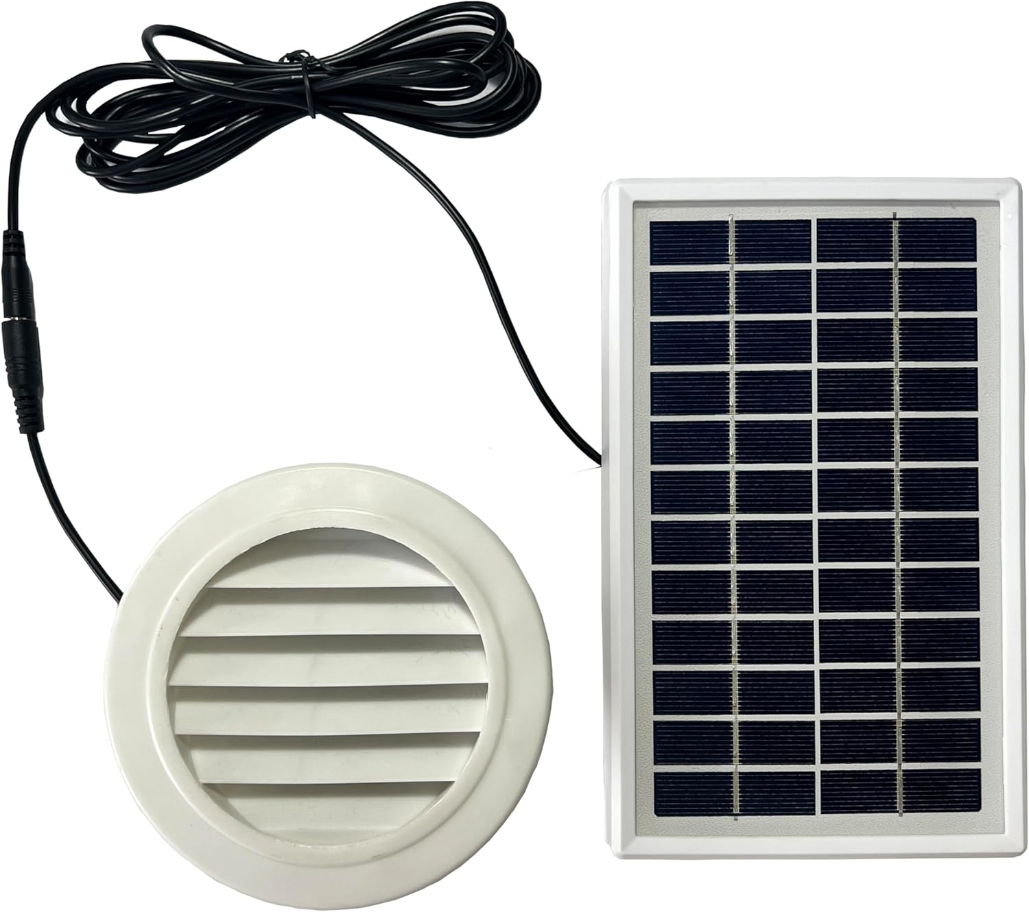 3W Solar Exhaust Wall Ventilation Fan 68CFM 100mm Duct Dia. For Shed Pet House Chicken Coops (1*Exhaust Fan) (INCL. TAX)
