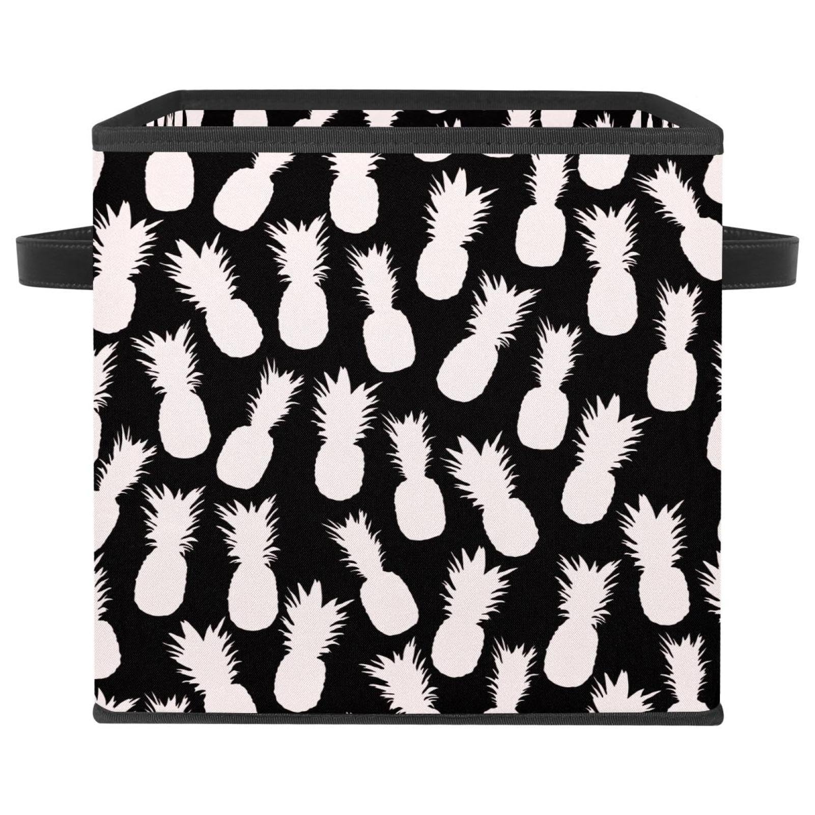 Organiseur pliable en tissu avec poignées bac de rangement robuste pour placard et jouets