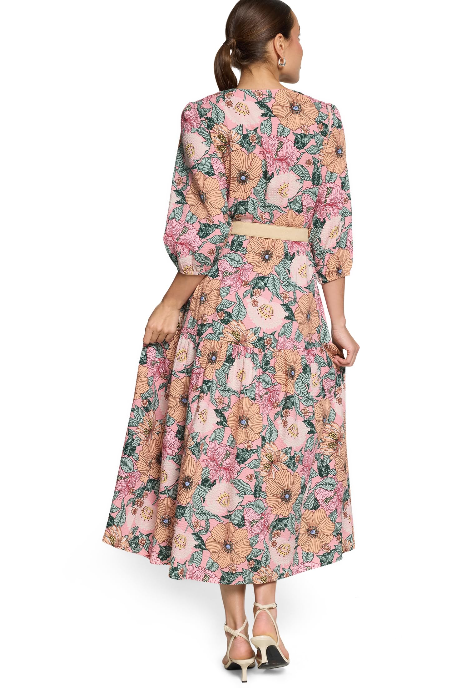 zero Damen Maxikleid mit Blumenprint
