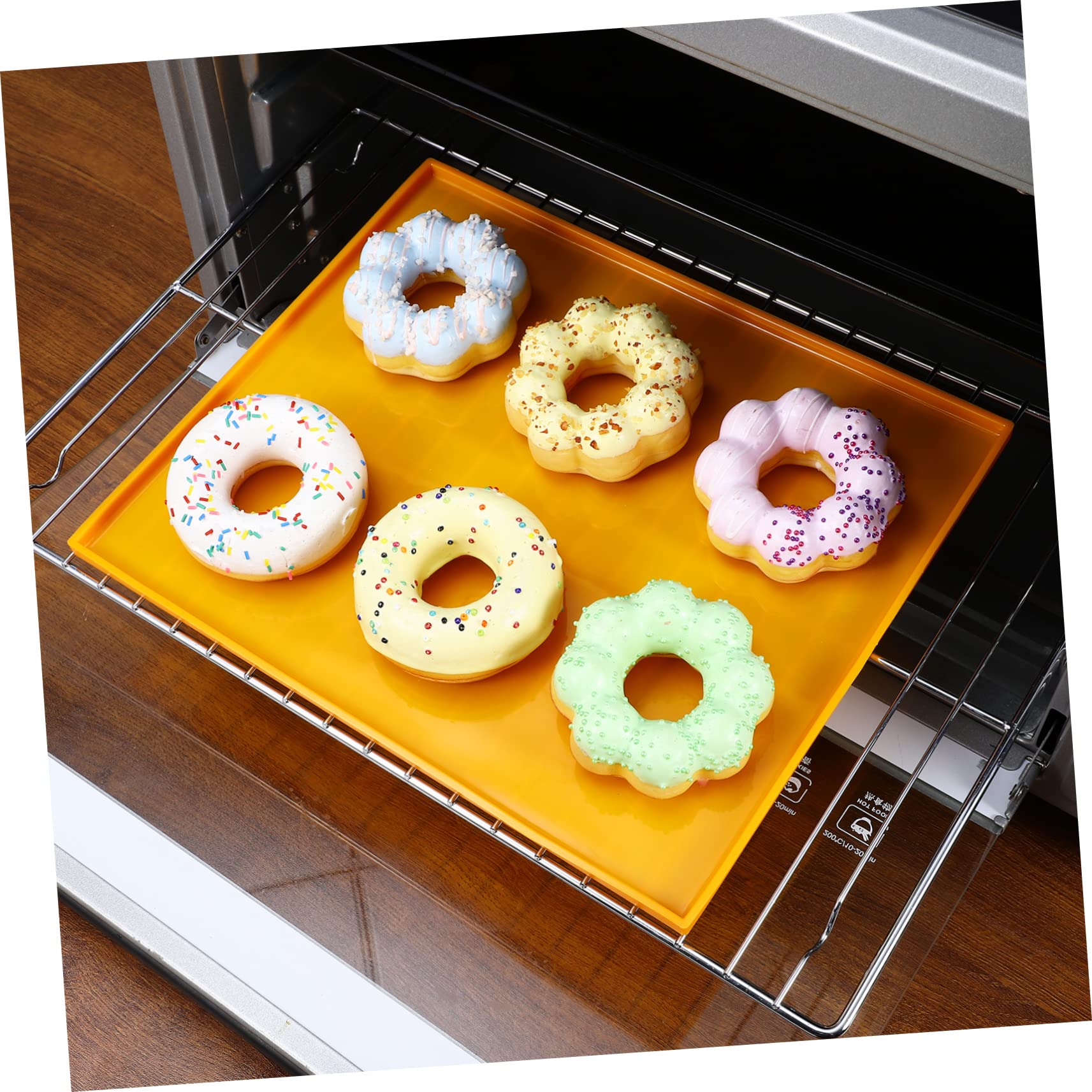 Silikon Backmatte mit Rand Antihaft Wiederverwendbar Hitzebeständig von 50°c bis 250°c mit Spatel für Backofen