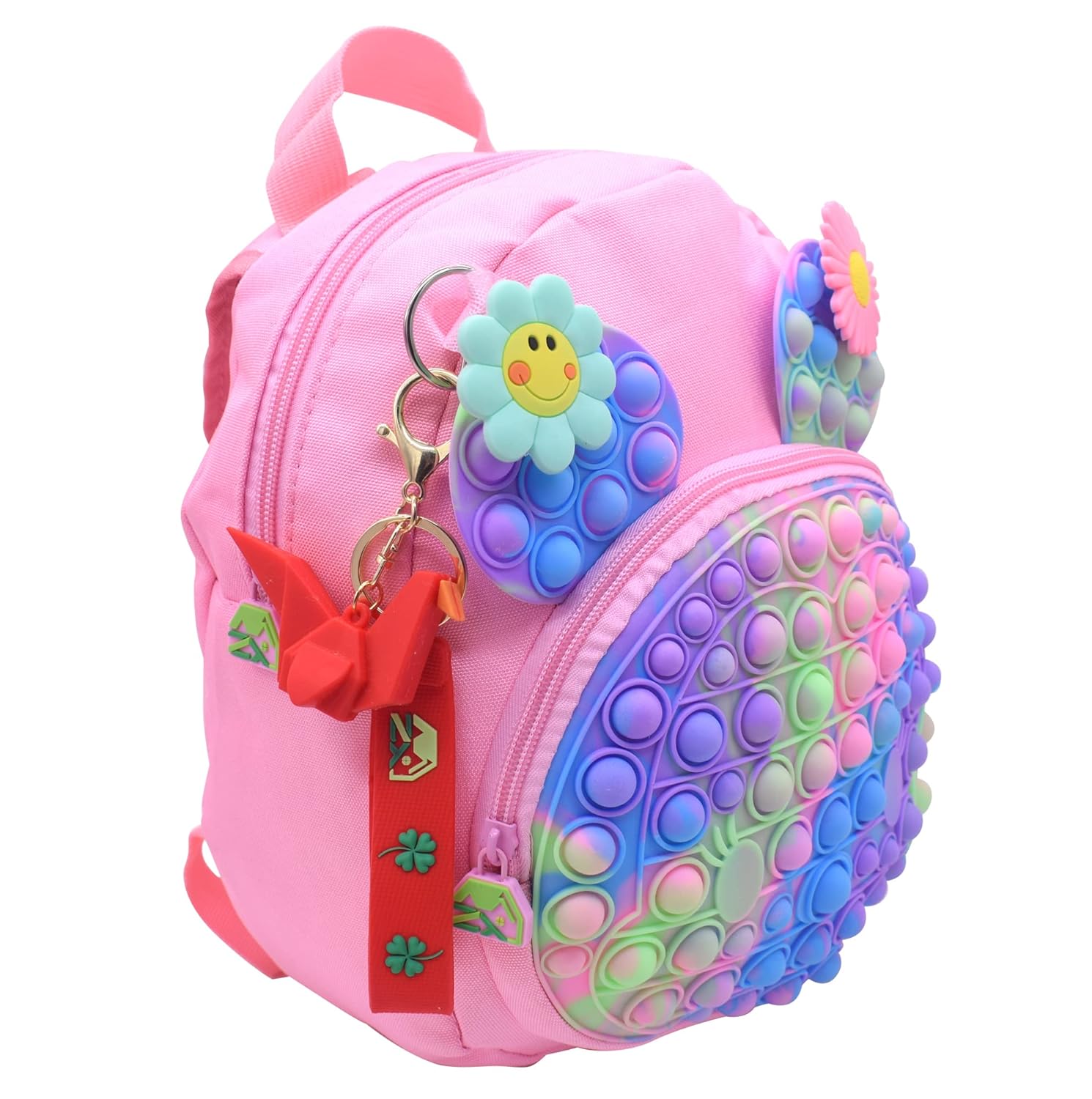 Kiditos Pop It Casual Backpack, Pop It Bag, PANDA Bag for Girls, Mini Pop It Bag, Picnic Bag