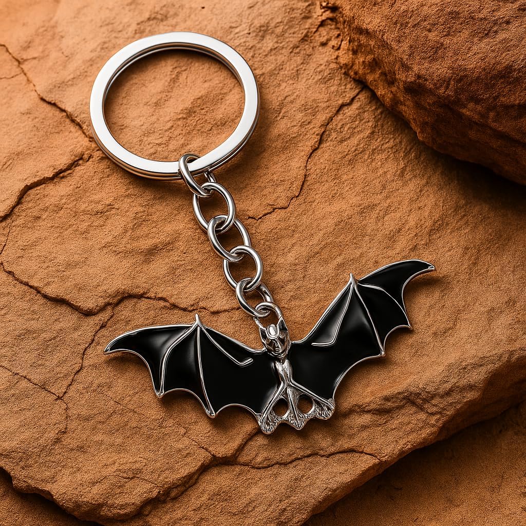 Bat Keychain,Bag Charm for Women Car keys for Mens, Cool Key Chains Gift for Womens Mens Boys Girls Friends - Image 5