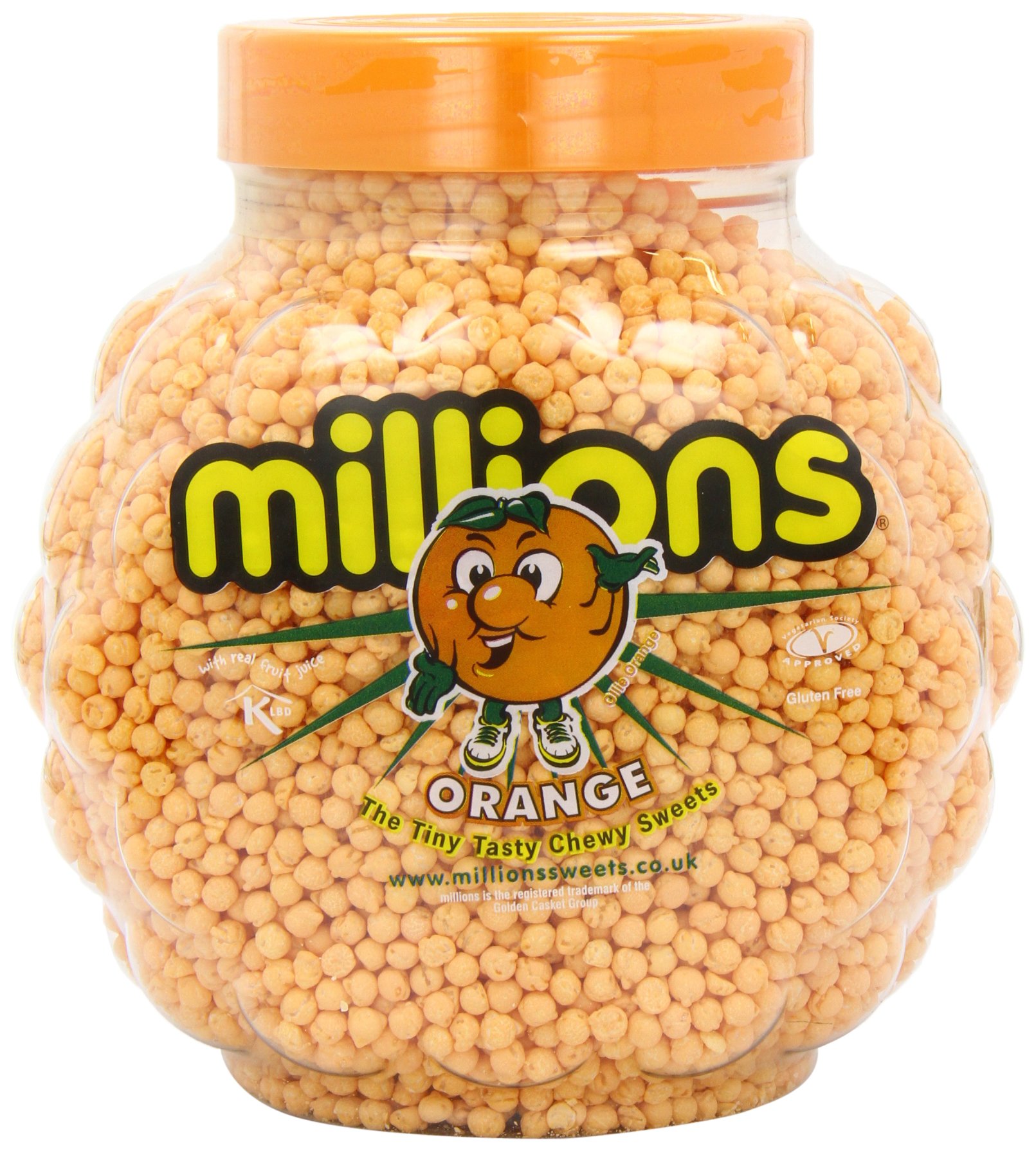 Millions Jar Orange Chewy Sweet 2.27 Kg