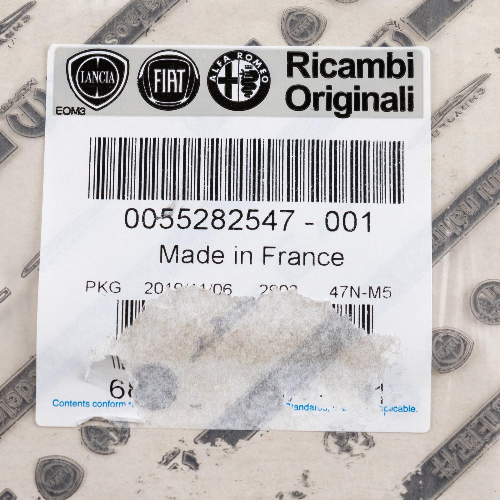 Guarnizione originale per albero a camme Fiat Multiair 55282547