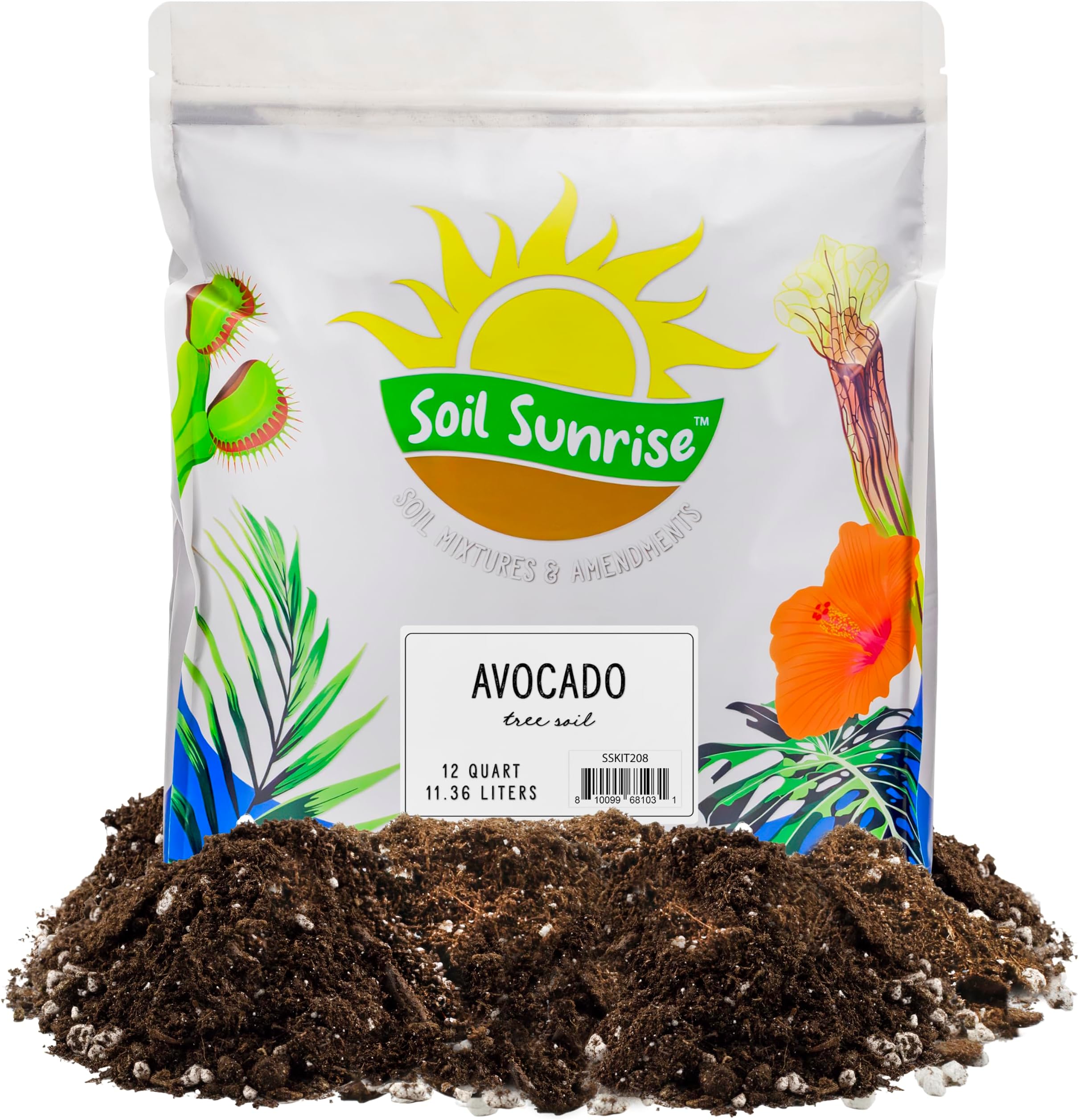Avocado Tree Potting Soil Mix (12 Quarts) for Germinating, Growing and Repotting Avocado Plants