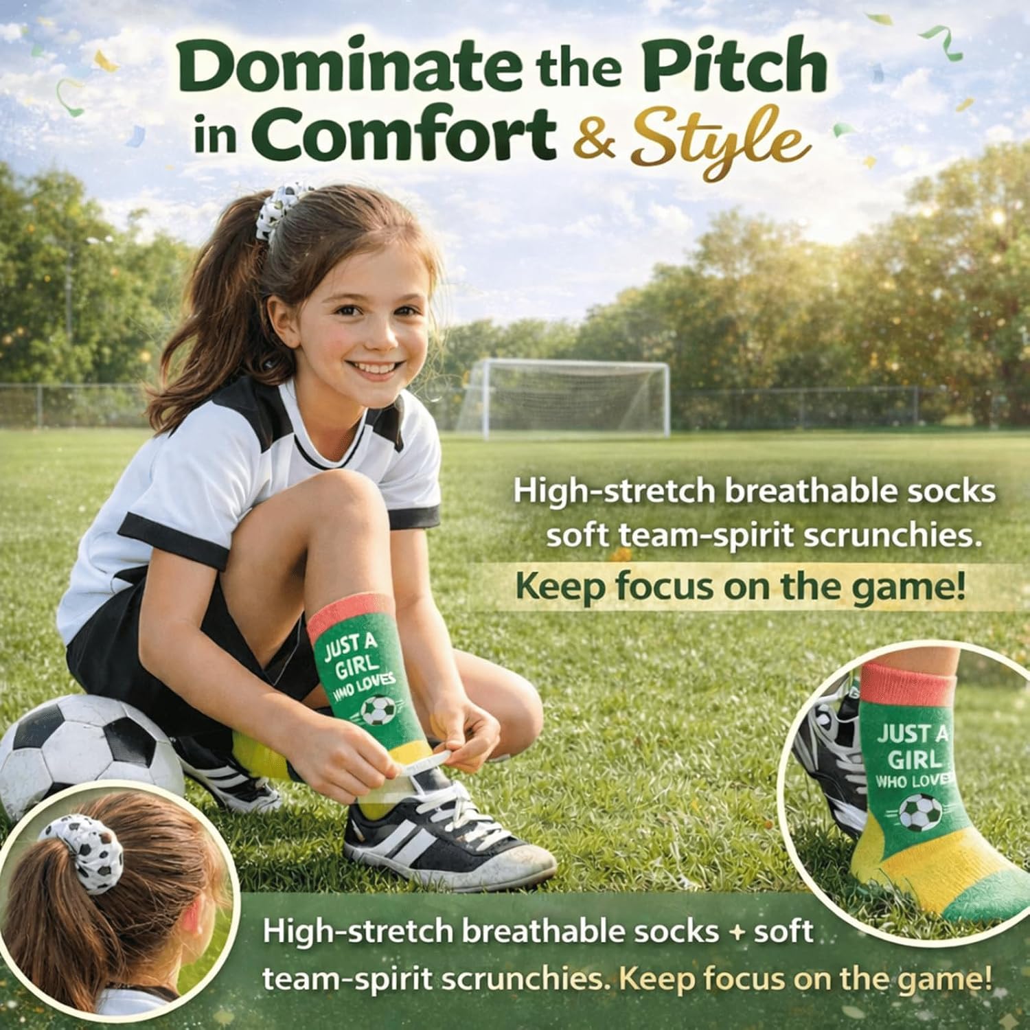 Soccer Gifts for Girls - Unique Soccer Accessories Set Youth Soccer Stuff for Girls Birthday, Team Gifts, End of Season Team Player Birthday Gifts for Women