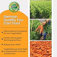 Vista 9 de Olewo Original Carrots for Dogs – Fiber for Perfect Poop, Dehydrated Dog Food Toppers for Picky Eaters, Natural Skin & Coat Support, Multivitamin