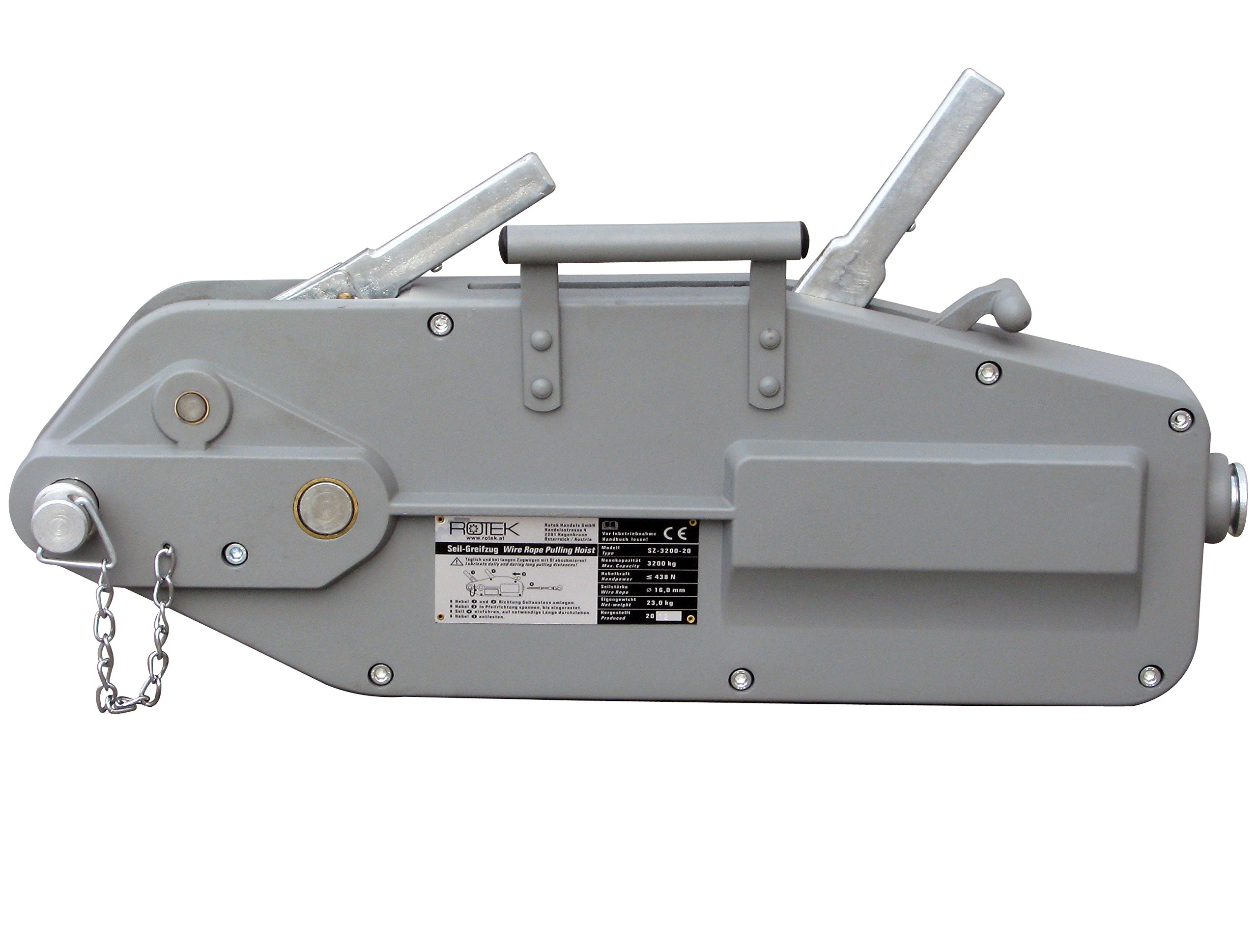 Rotek Seilzug SZ-3200, Kapazität 3.200kg inkl. 20m Spezialseil auf Haspel