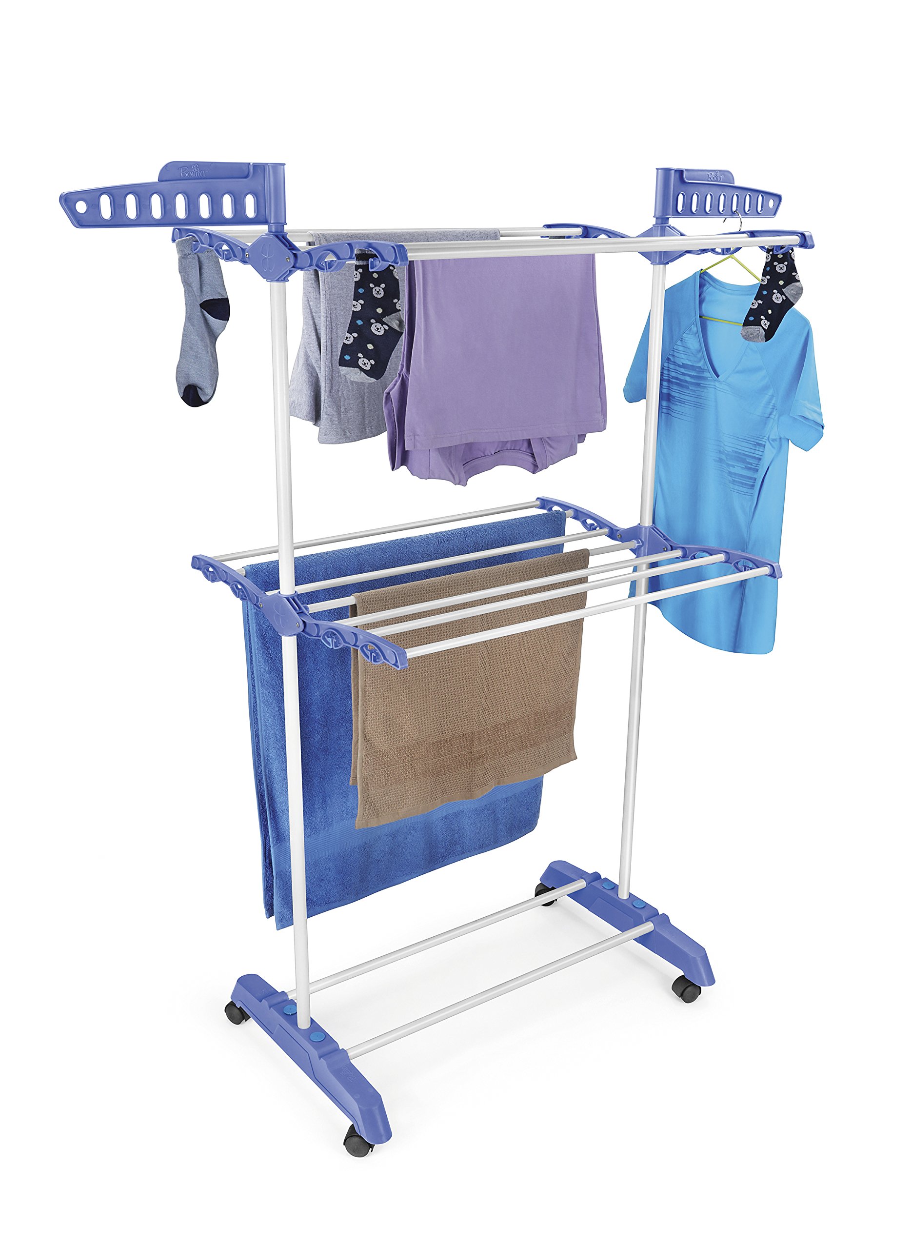 BONITA Max Dry Clothes Dryer 2-Tier, White/Blue