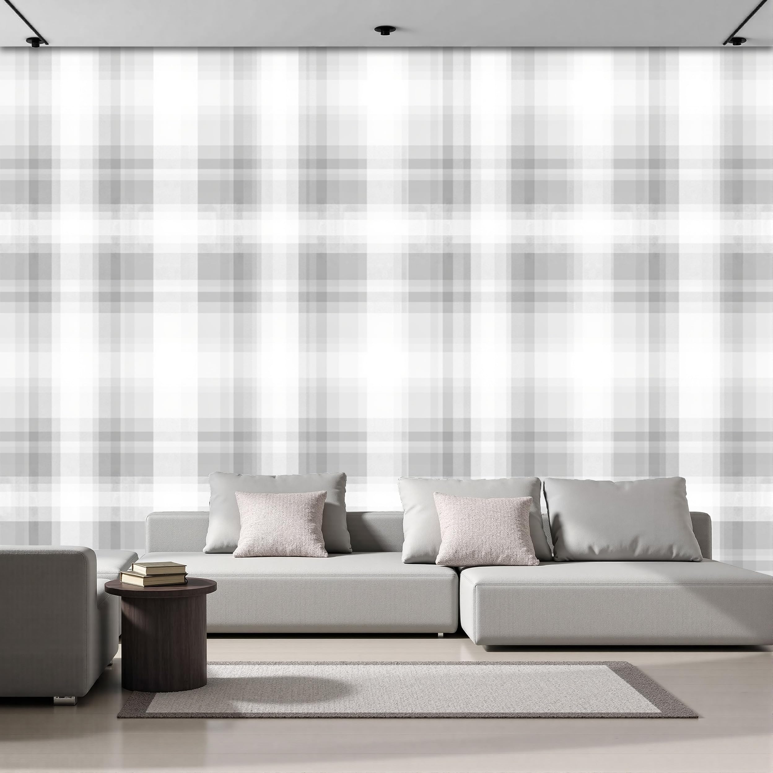 Papier peint aquarelle panoramique 3D pour créer une ambiance cocooning dans votre grand salon