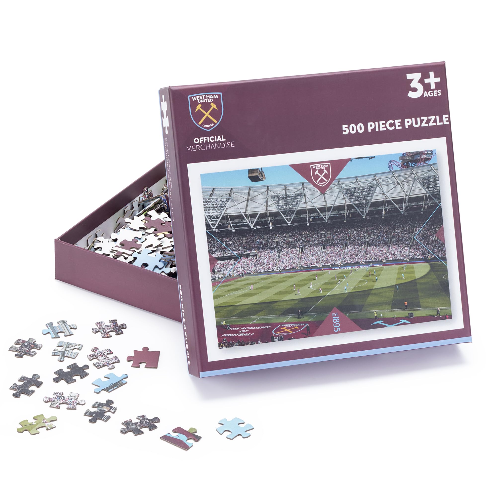 Official Licensed West Ham United 500 Piece Jigsaw Puzzle of London Stadium