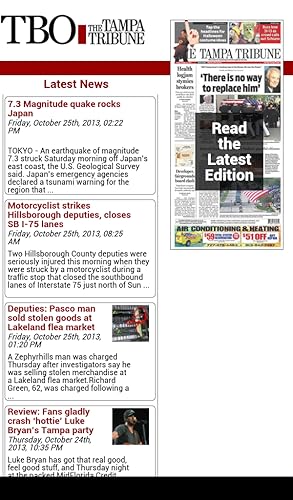 The Tampa Tribune NIE e-Paper