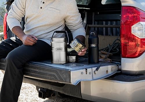 Miniatura 71 de THERMOS Stainless King Tarro de alimentos aislado al vacío con cuchara, 16 onzas, verde militar