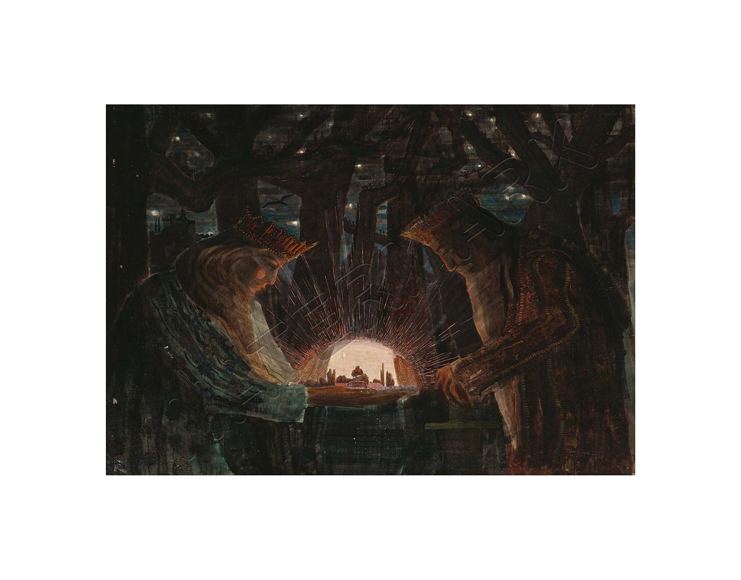 Wee Blue Coo Ciurlionis Fairy Tale Of Kings Wall Art Print