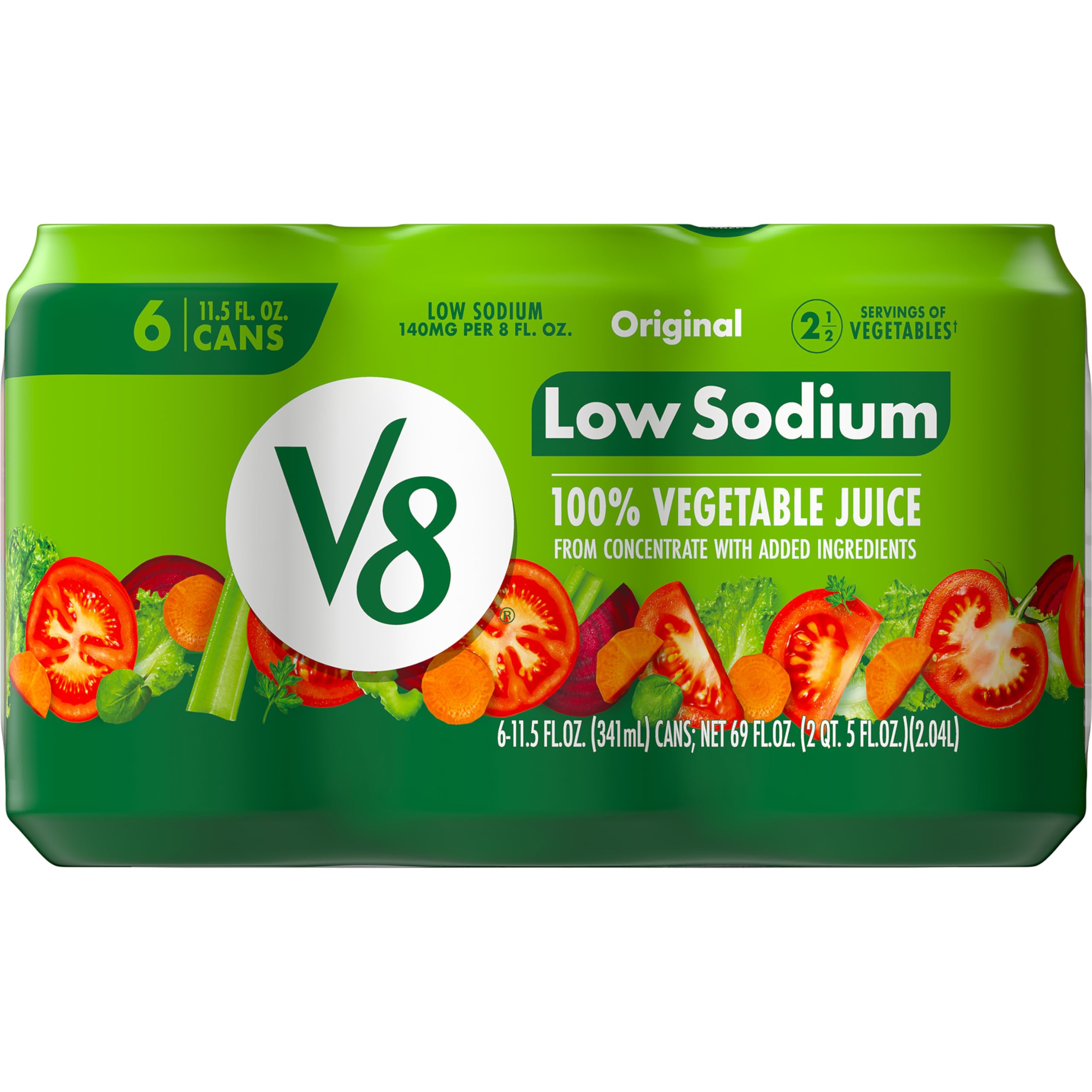 Original 100% Vegetable Juice, 11.5 fl oz Can (6 Pack)
