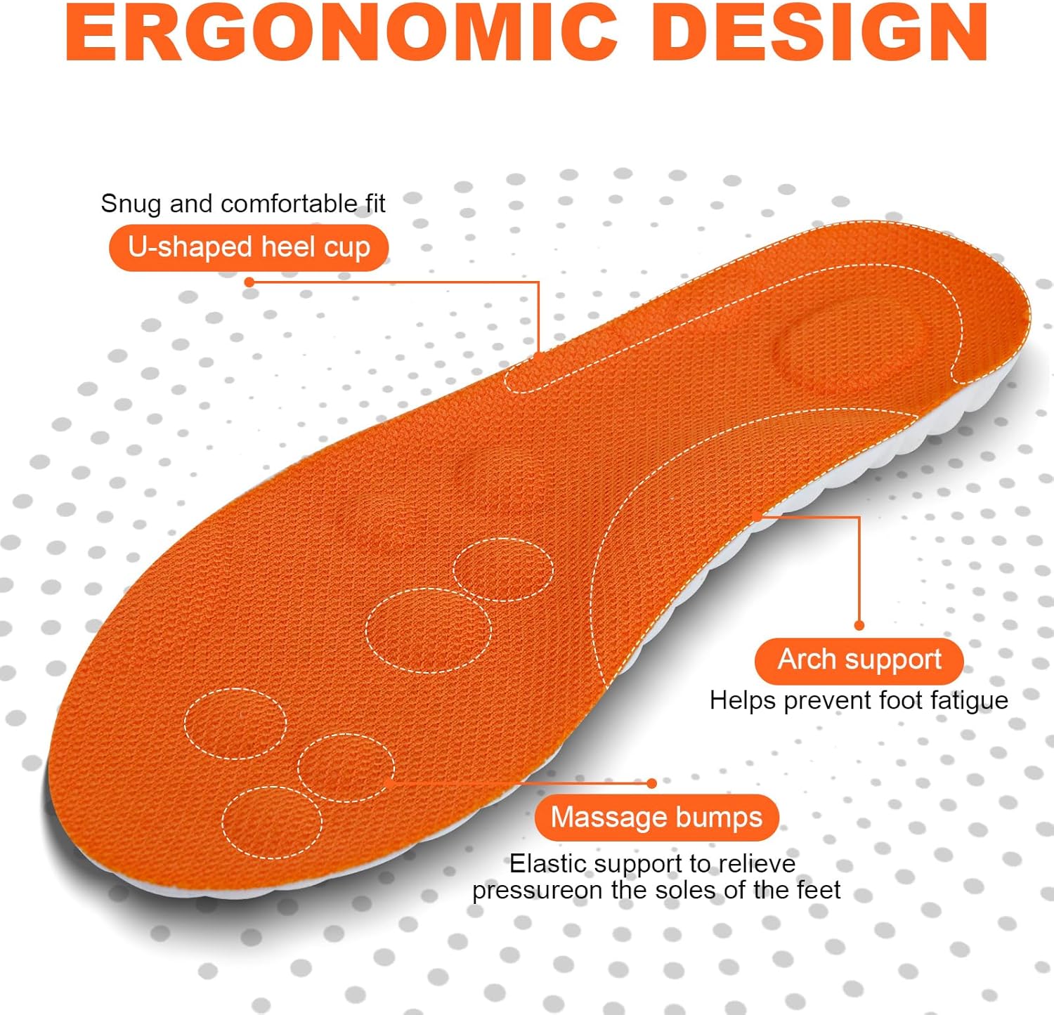 4D Cloud Insoles for Men & Women - 2 Pack, Memory Foam Cloud Insoles Super Soft Anti-Fatigue, Relieve Foot, Trim to Fit All Shoe Types, for Kids Youth - Image 4