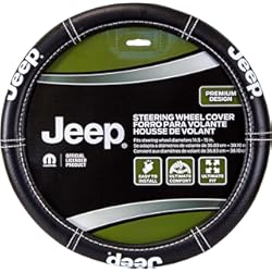 Funda Volante Logitech G29 Plasticolor 006695R01 Cubierta de Volante Premium para Jeep Deluxe con Costuras de Alto Contraste para Coches, Camiones y SUV