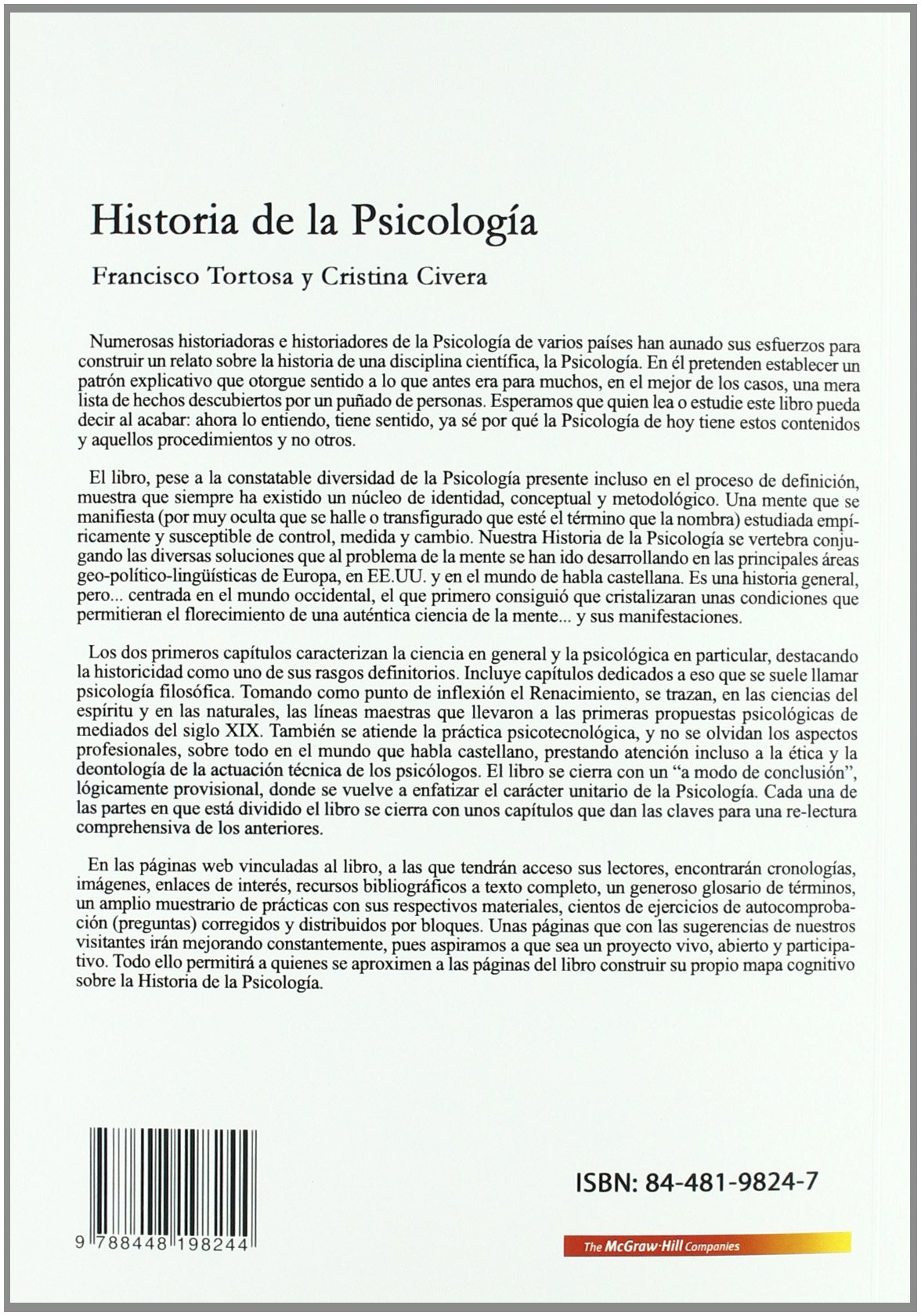 Historia de la Psicologia - 9788448198244