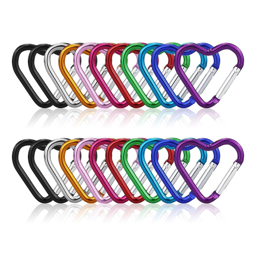 Carabiner Clip Set - Set Of 2 Carabiner Clips For Bags & Keychains