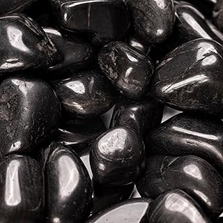 MSI Decorative Black Super Polished 0.75 in. to 1.25 in. Quartzite Pebbles 40 lb. Bag