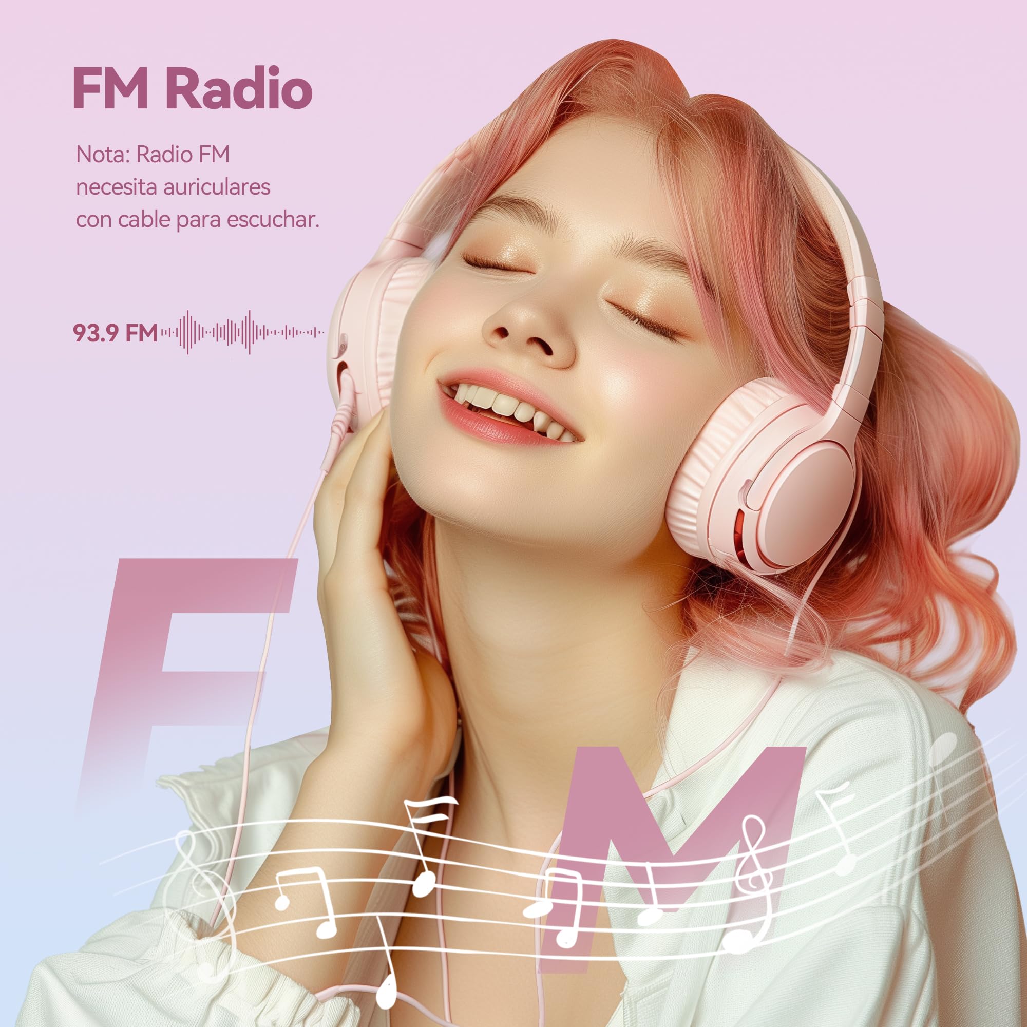 AGPTEK 64Go MP3 Bluetooth avec Haut-Parleur, 2.4" Grand Écran Lecteur MP3 en Métal Qualité Sonore HiFi Audio MP4 Baladeur Sport de Bouton Tactile Radio FM Enregistreur 60H de Musique - Violet et Rose