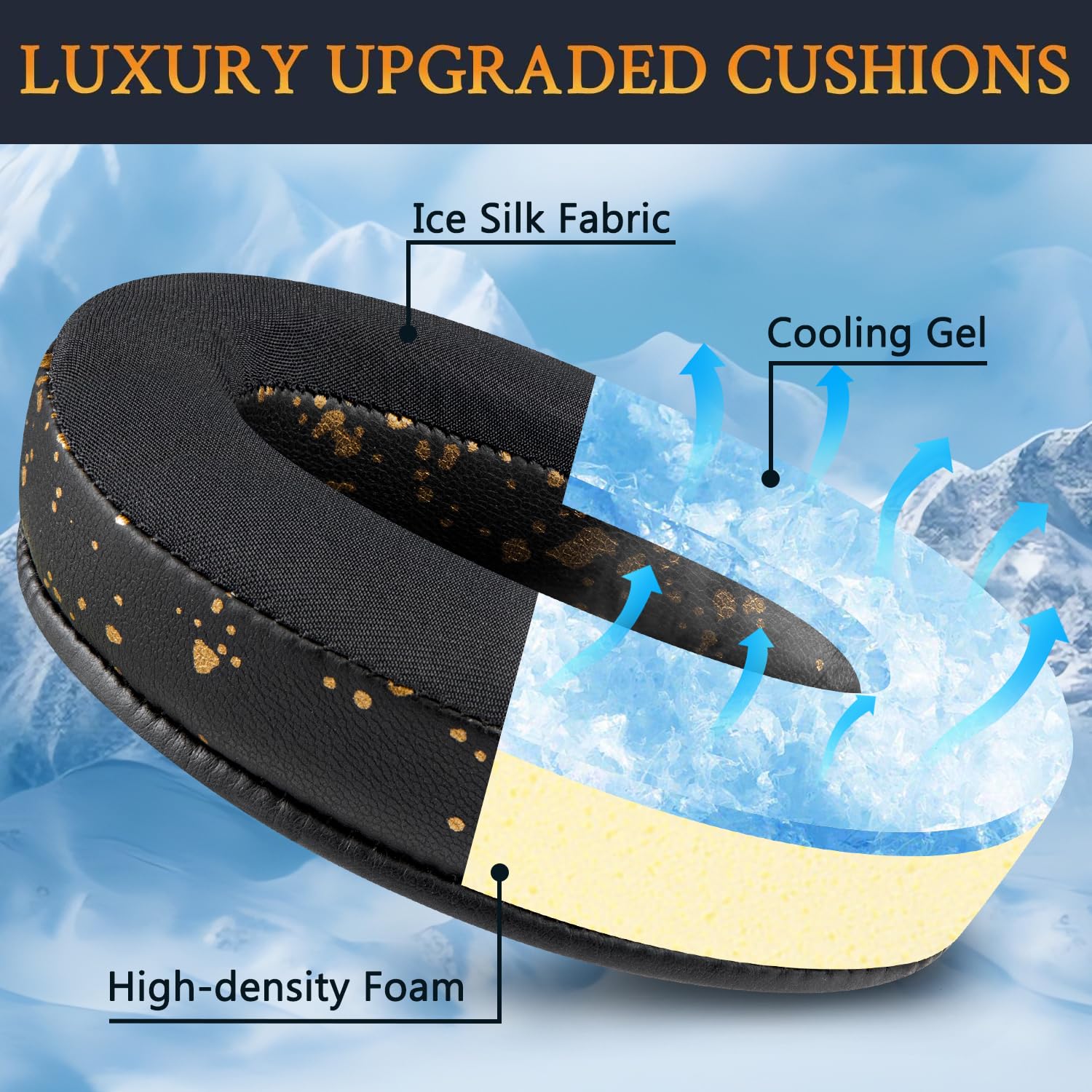 SOULWIT Micro Suede Oorkussens Vervanging voor Sony WH-XB910 XB910N Extra Bass Noise Cancelling Hoofdtelefoon, voor Sony WHXB910N Draadloze Headset, Earpads Cushions met Geluidsisolerend Schuim