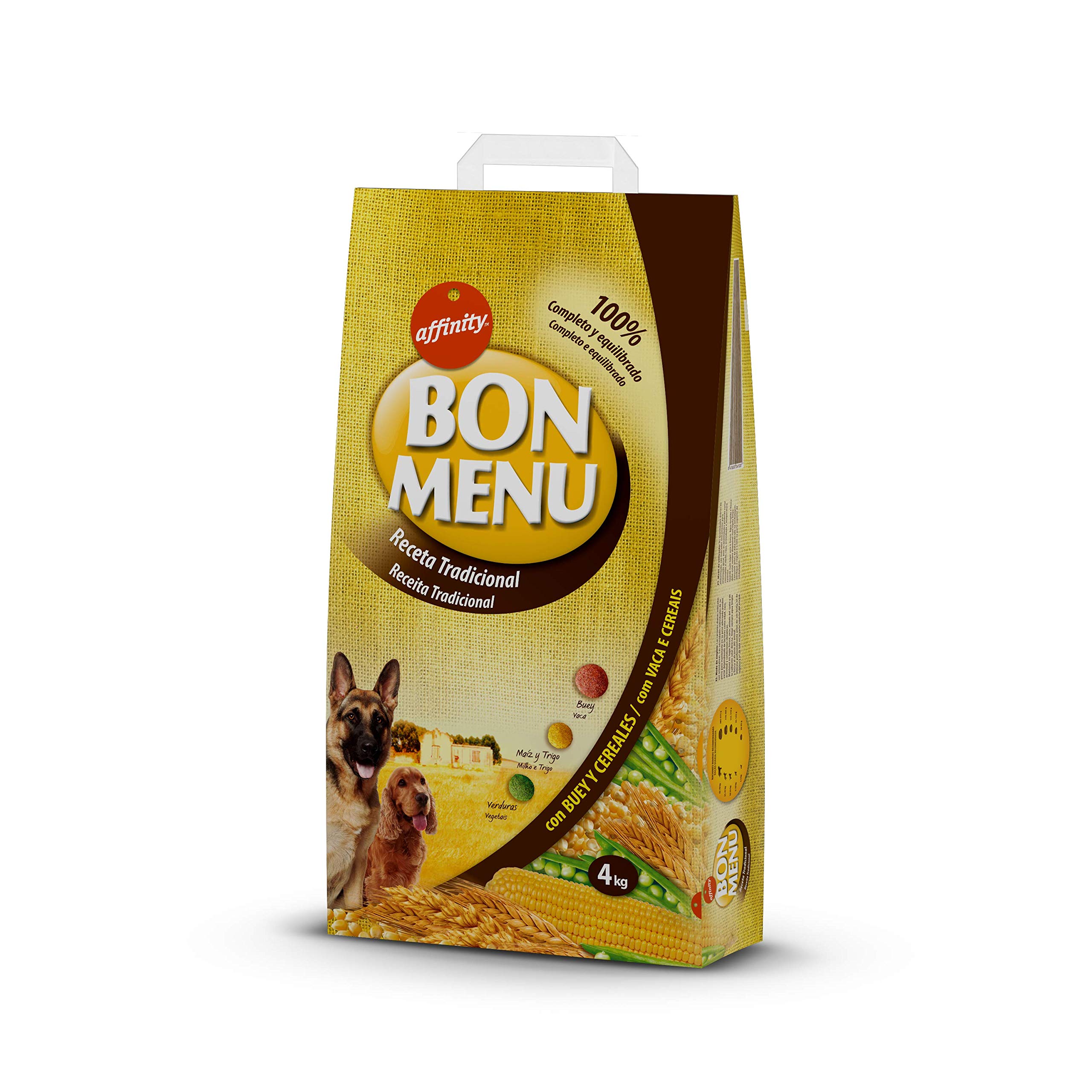 Bon Menu Alimento Completo para Perros Adultos, 4kg