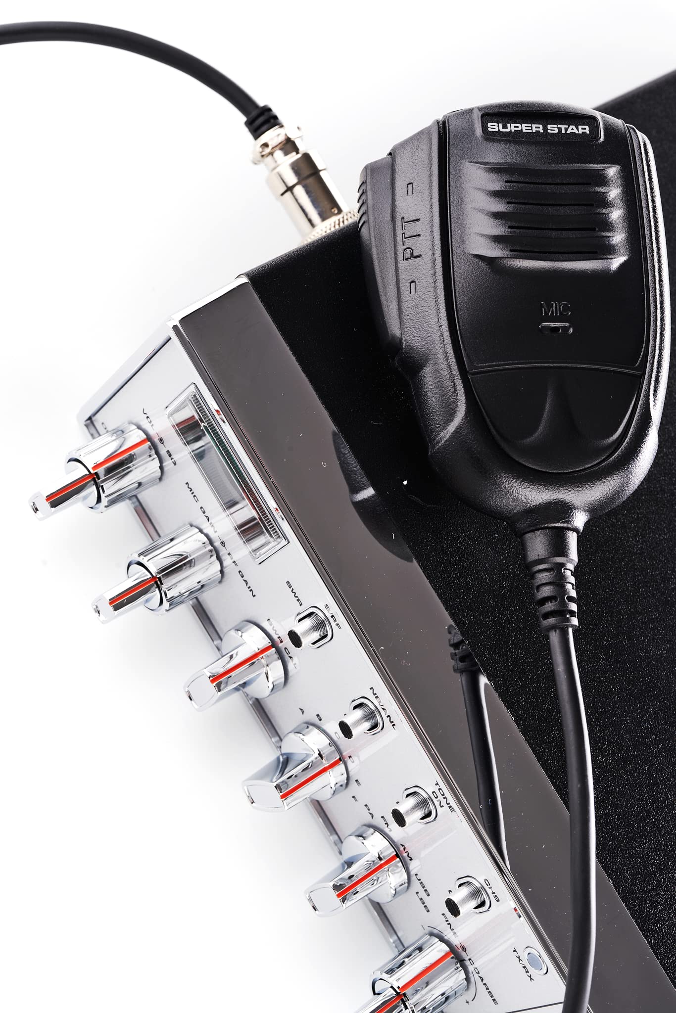 Super Star 3900 Émetteur-Récepteur Mobile CB 27 MHz AM/FM/USB/LSB, 12W SSB, Noir et Argent