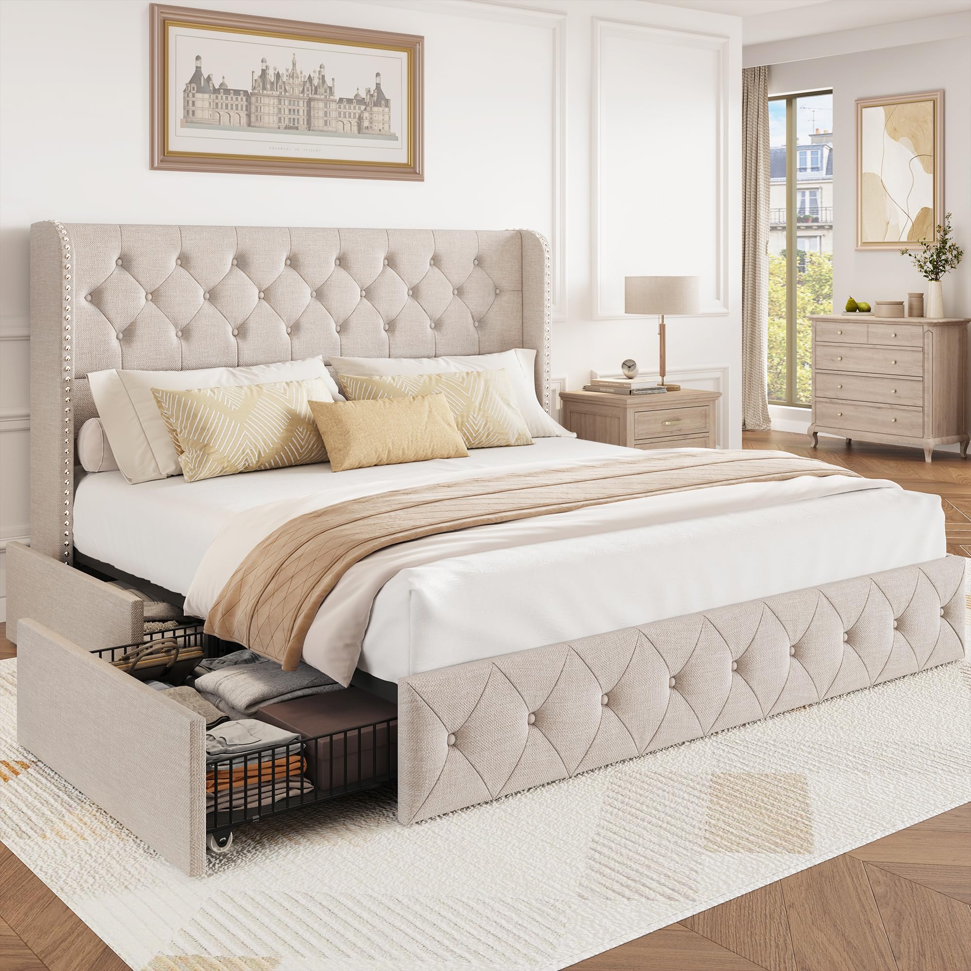 BRELTAM King Size Bed Frame