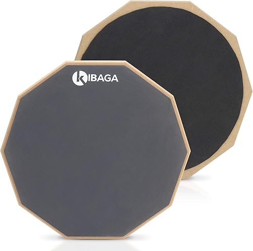 Almohadilla de práctica silenciosa de tambor  Almohadilla de doble cara de 12 pulgadas que proporciona un gran rebote, almohadilla de tambor