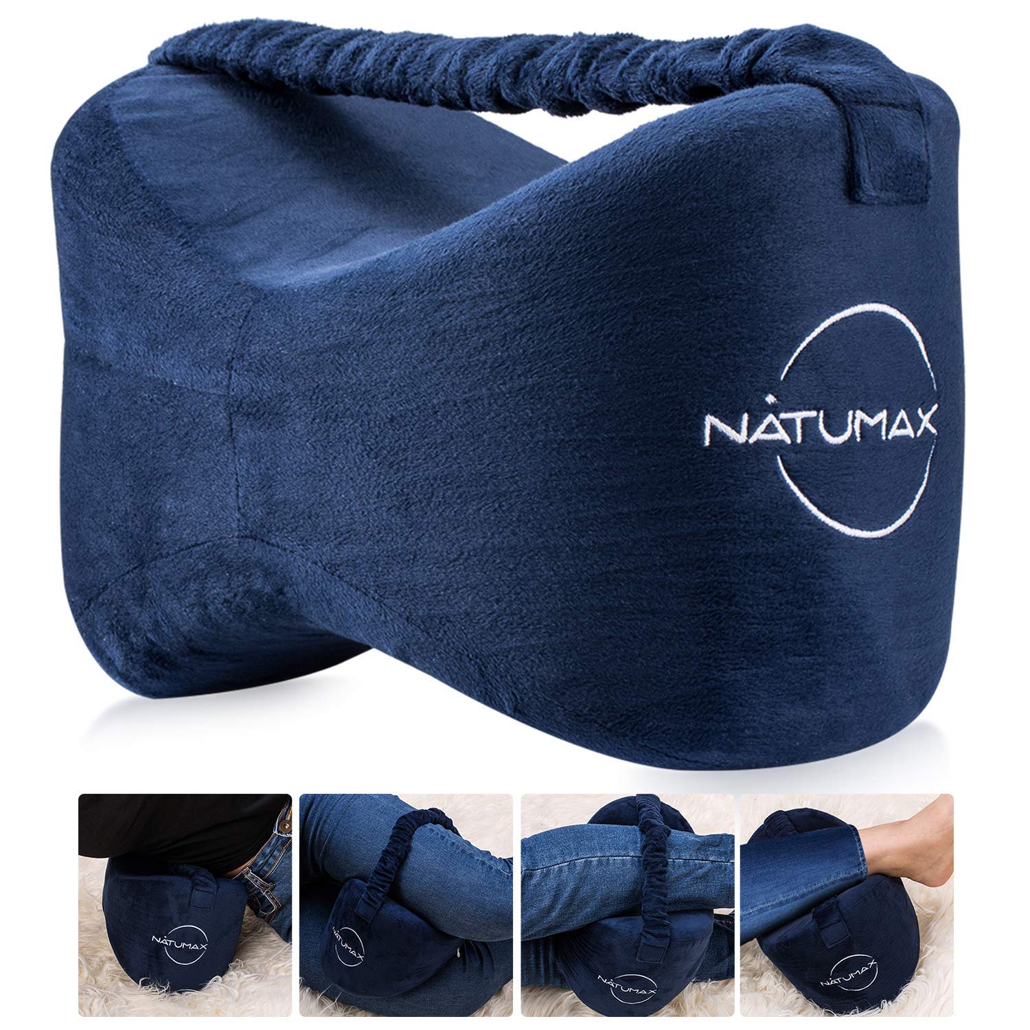 Knee Pillow for Side Sleepers - Relief from Sciatica Pain Back Leg Pain Pregnancy Hip and Joint Pain