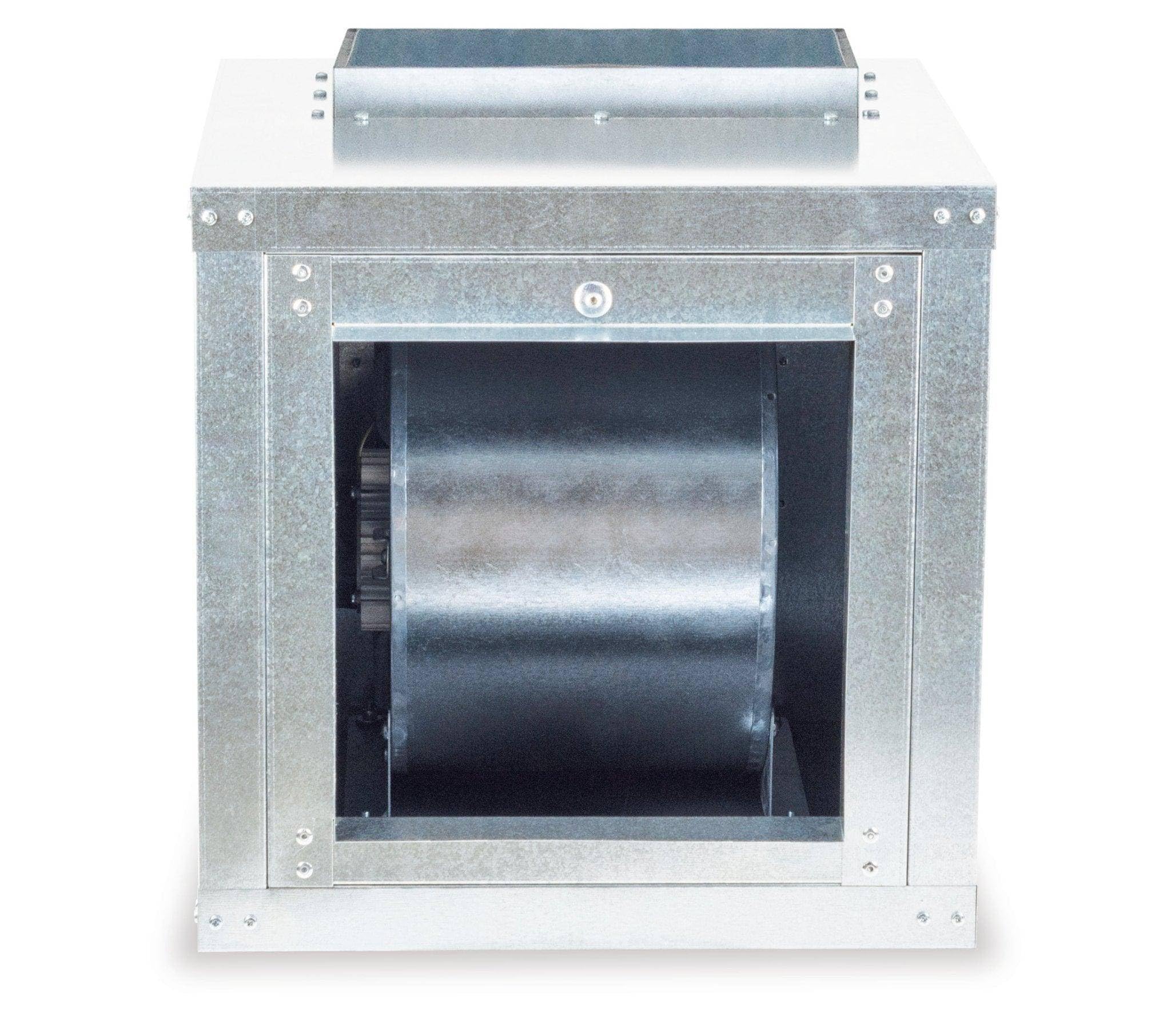 Caja de Ventilación con Turbina Extractora Ventilador Centrifugo de Doble Aspiracion - 9/9 / 1/5 CV - 850 rpm - 230V / Horizontal