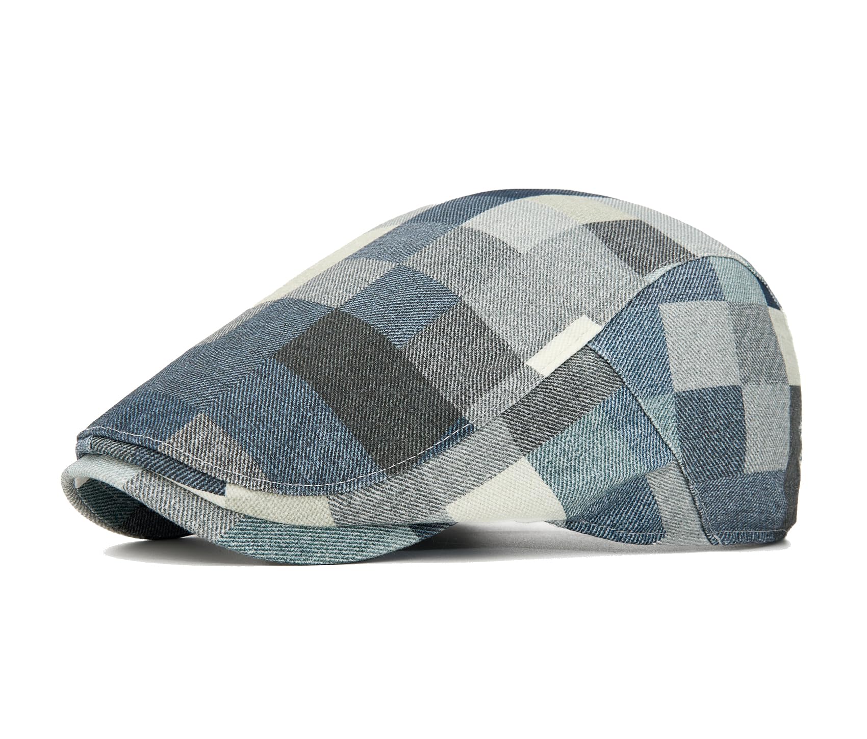 Quanhaigou Men's Cotton Flat Ivy Gatsby Newsboy Driving Hat Adjustable Irish Cabbie Ivy Driving Hunting Cap