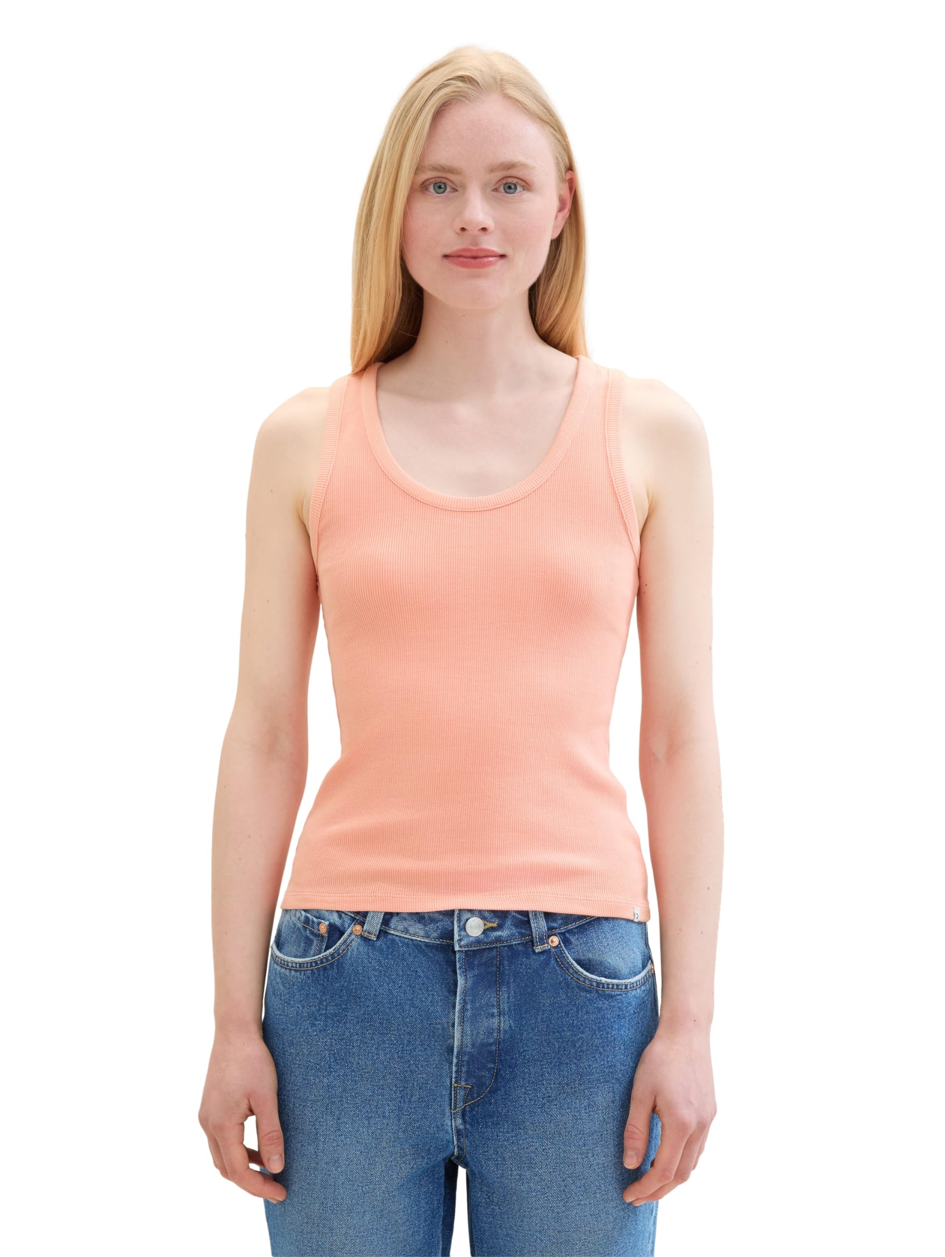 TOM TAILOR Denim Women's Basic Tank Top with Rib