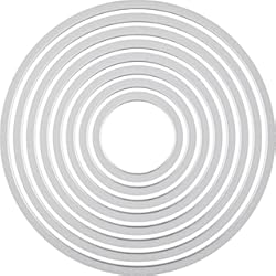 Panel Troquelado Ellison Europe Sizzix Framelits - Juego de troqueles (8 unidades), diseño circular, multicolor