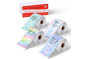 Phomemo M221 Color Thermal Square Labels, Compatible with Phomemo M110 M220 M200 M120 M221 Printer