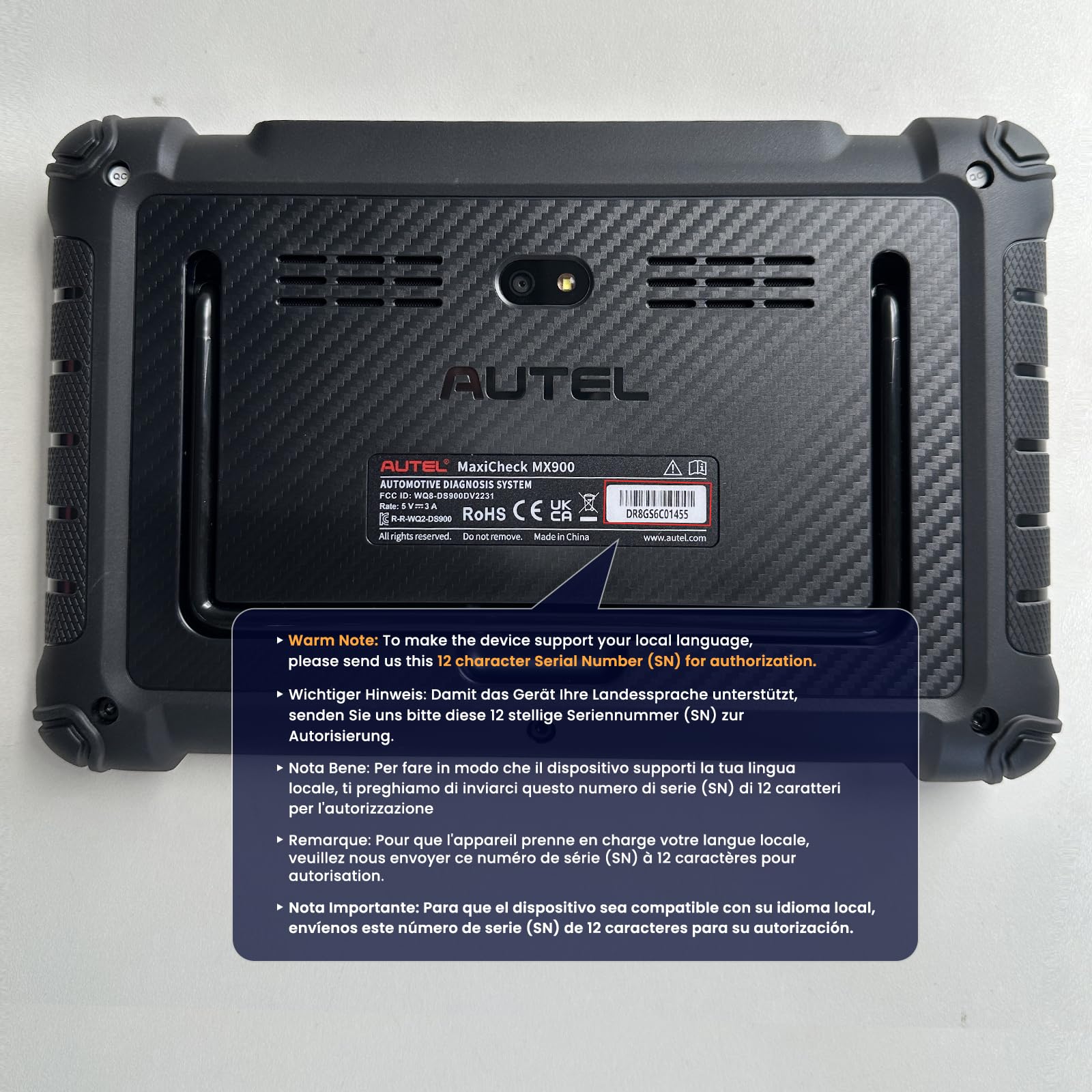 Autel MaxiCheck MX900, 2026 Valise Diagnostic Auto avec 3000+ Tests Actifs, DoIP& CAN FD, 40+ Services, Même Fonction que MK900 MK900BT, Ver Supérieure de MK808BT PRO MK808S MX808S, Tout Système, 11OS