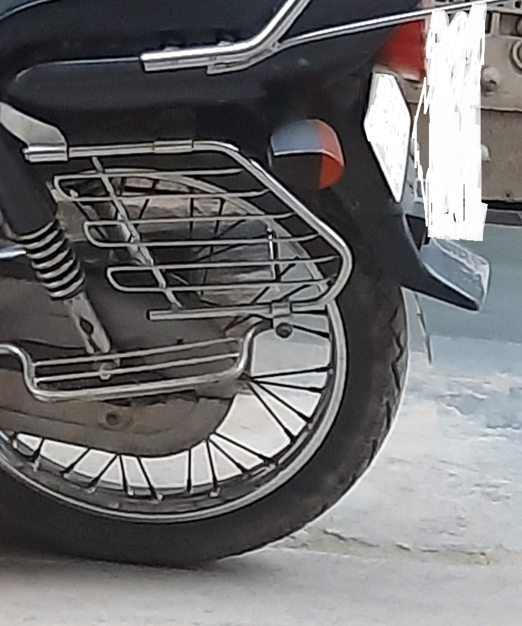 Heavy Bike Side Guard & Saree Guard Chrome for -Hero Splendor Plus-image-21
