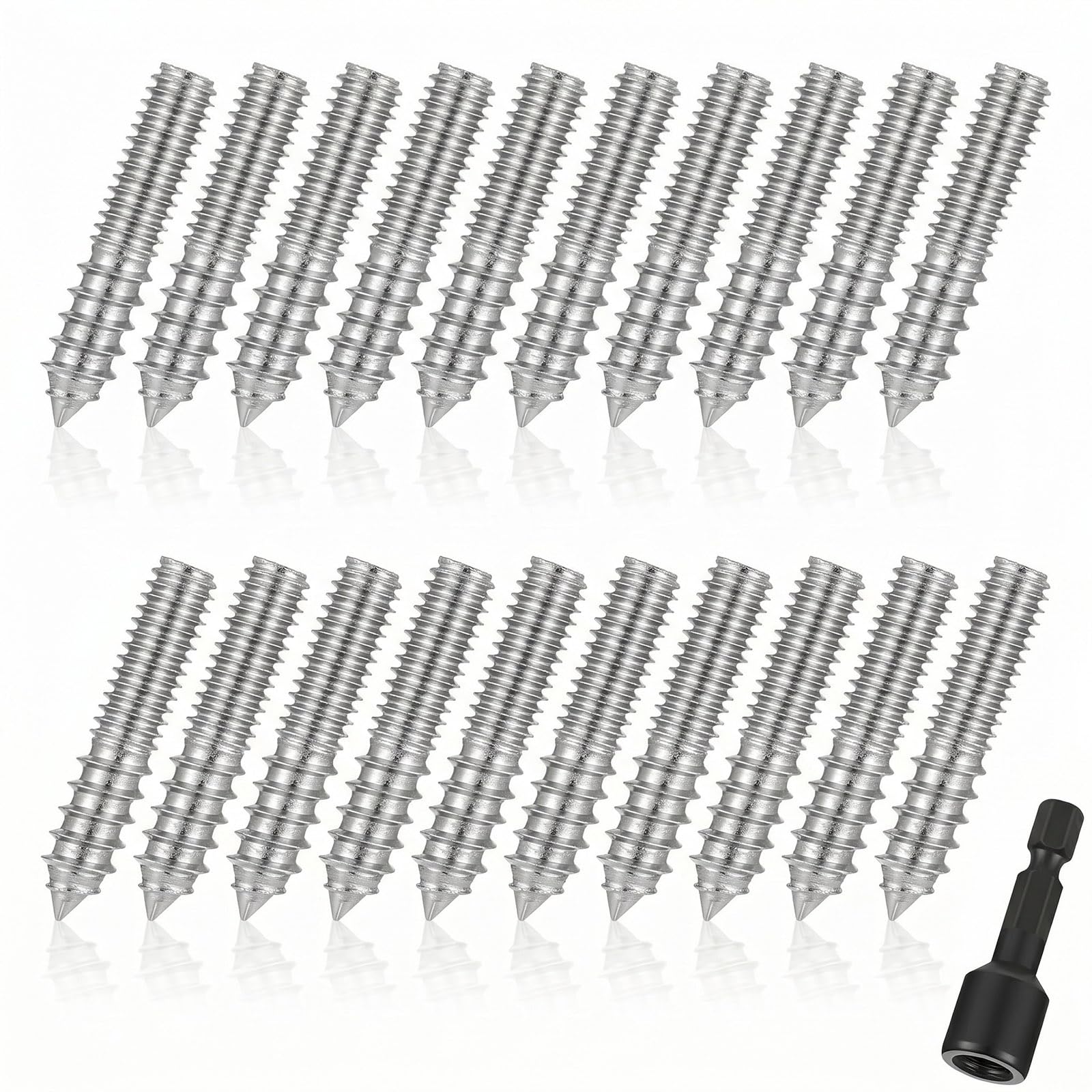 Hanger Bolts - 20 Pack with Driver -18