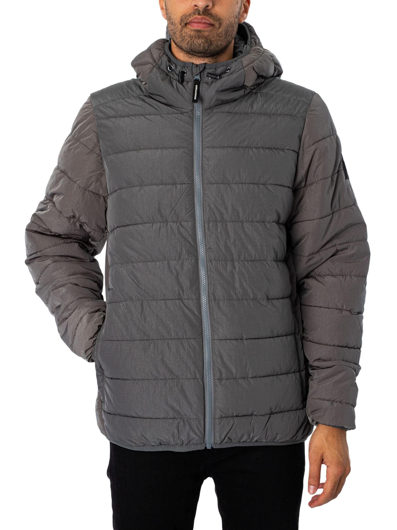 Weekend Offender Men's LA Guardia Jacket, Grey, L