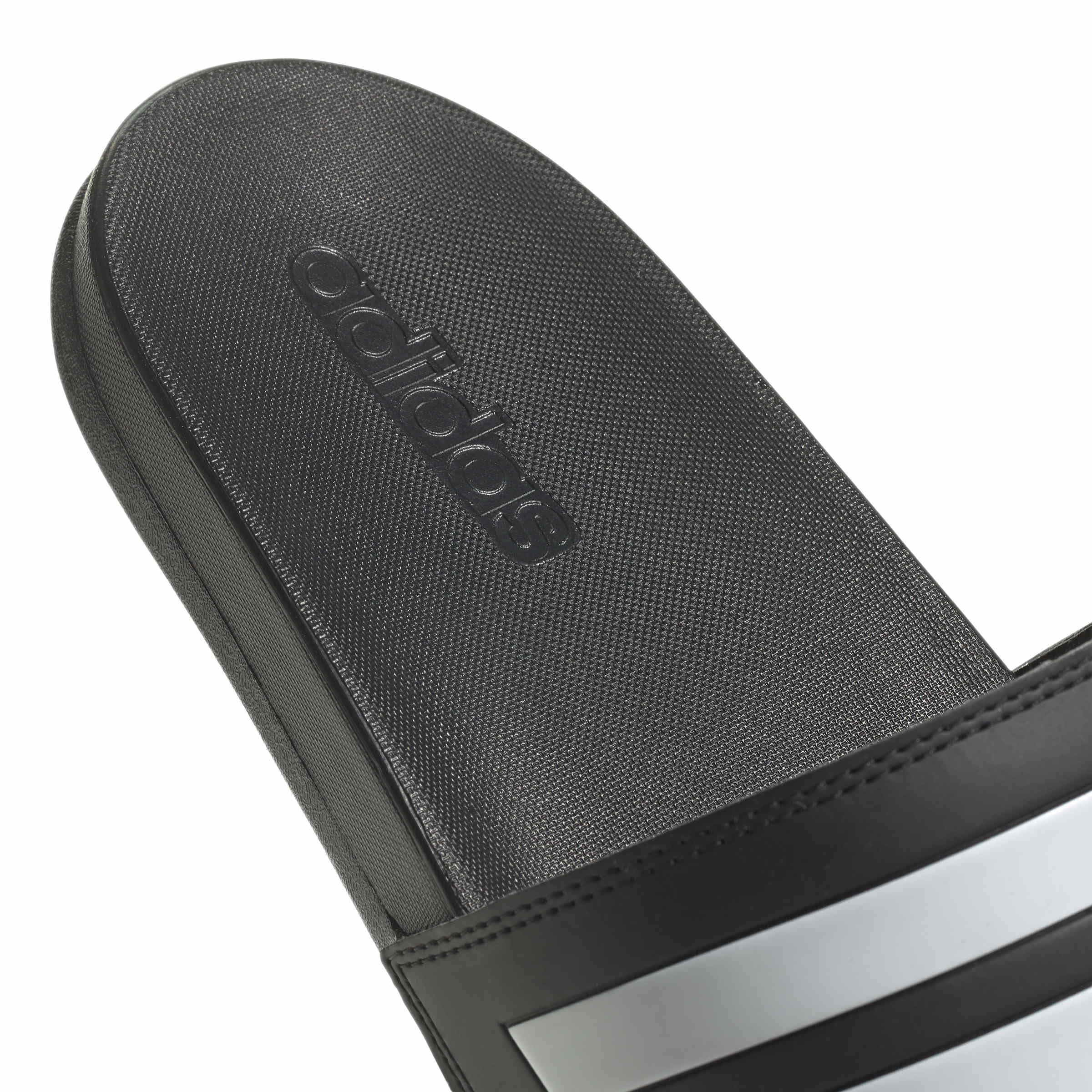 adidas Mixte Adilette Comfort Slides, Core Black / Cloud White, 42 EU