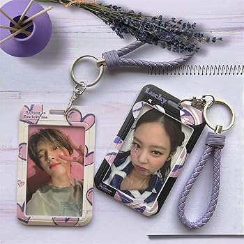 Amazon.com : 2 Pcs Kpop Photocard Holder Heart Style PC